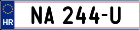 Trailer License Plate